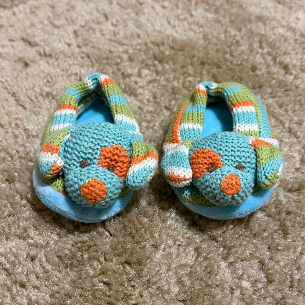 Knitted/Fleece 0-3 Months Dog Rattle Slippers